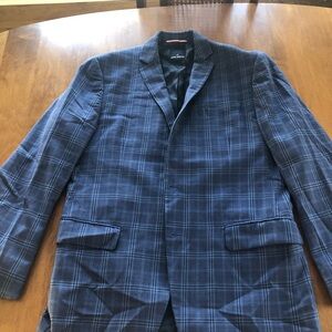 Daniel Hechter Navy Checkered Blazer
